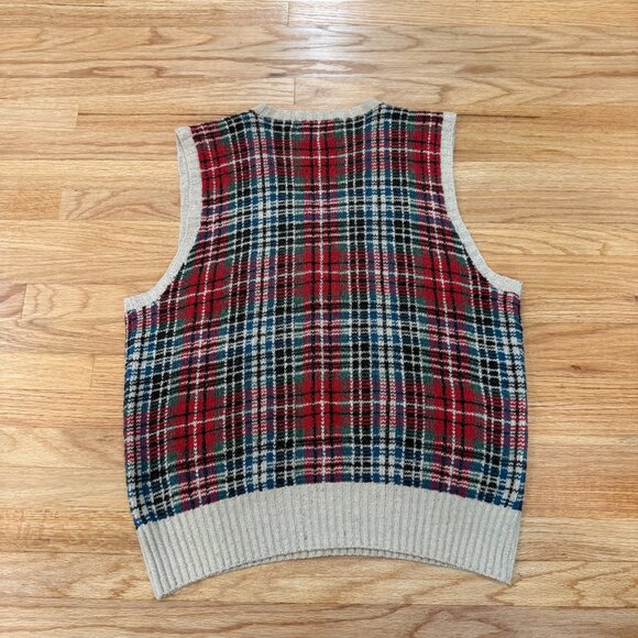 Vintage Polo Ralph Lauren Silk & Wool V-Neck Sweater Vest Medium - Picture 2 of 7